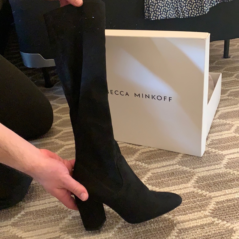 Rebecca minkoff boots barely worn with box